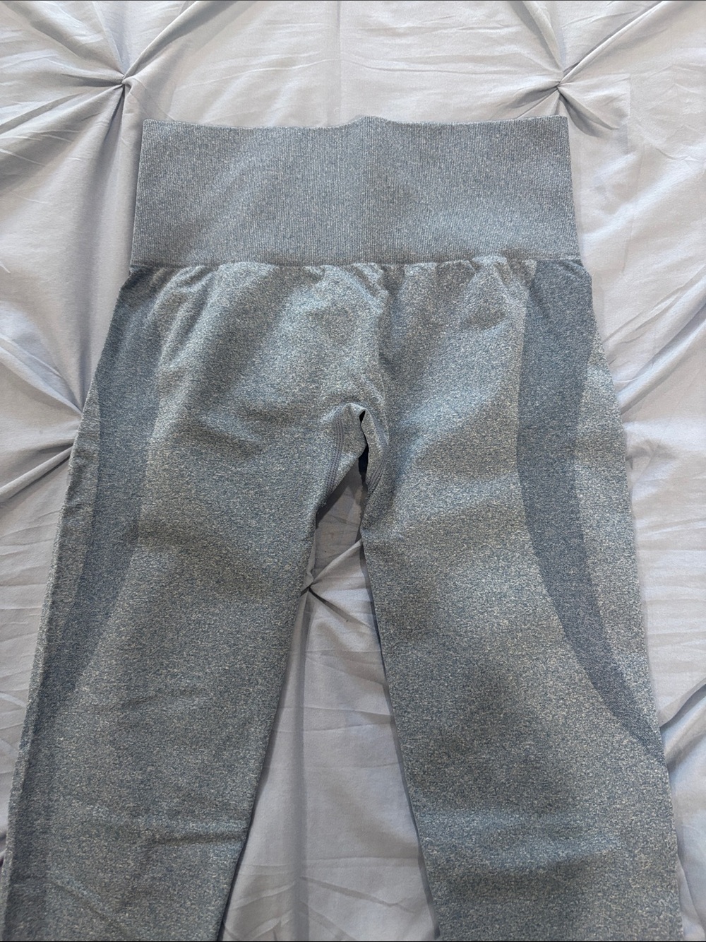 NVGTN High-Waist Gray Seamless Leggings - Picture 2 of 5